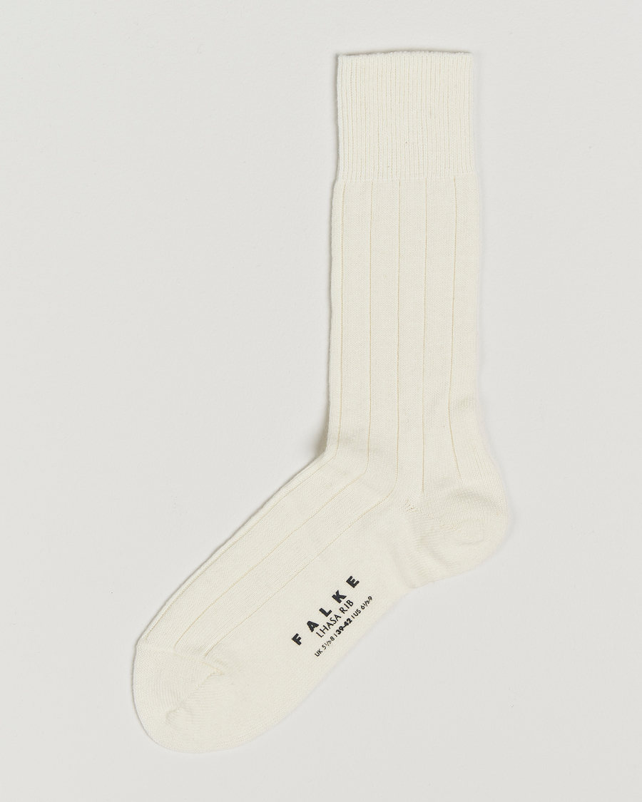 Herren | Unterwäsche | Falke | Lhasa Cashmere Socks Off White