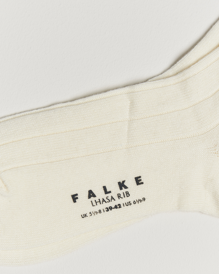 Herren | Unterwäsche | Falke | Lhasa Cashmere Socks Off White