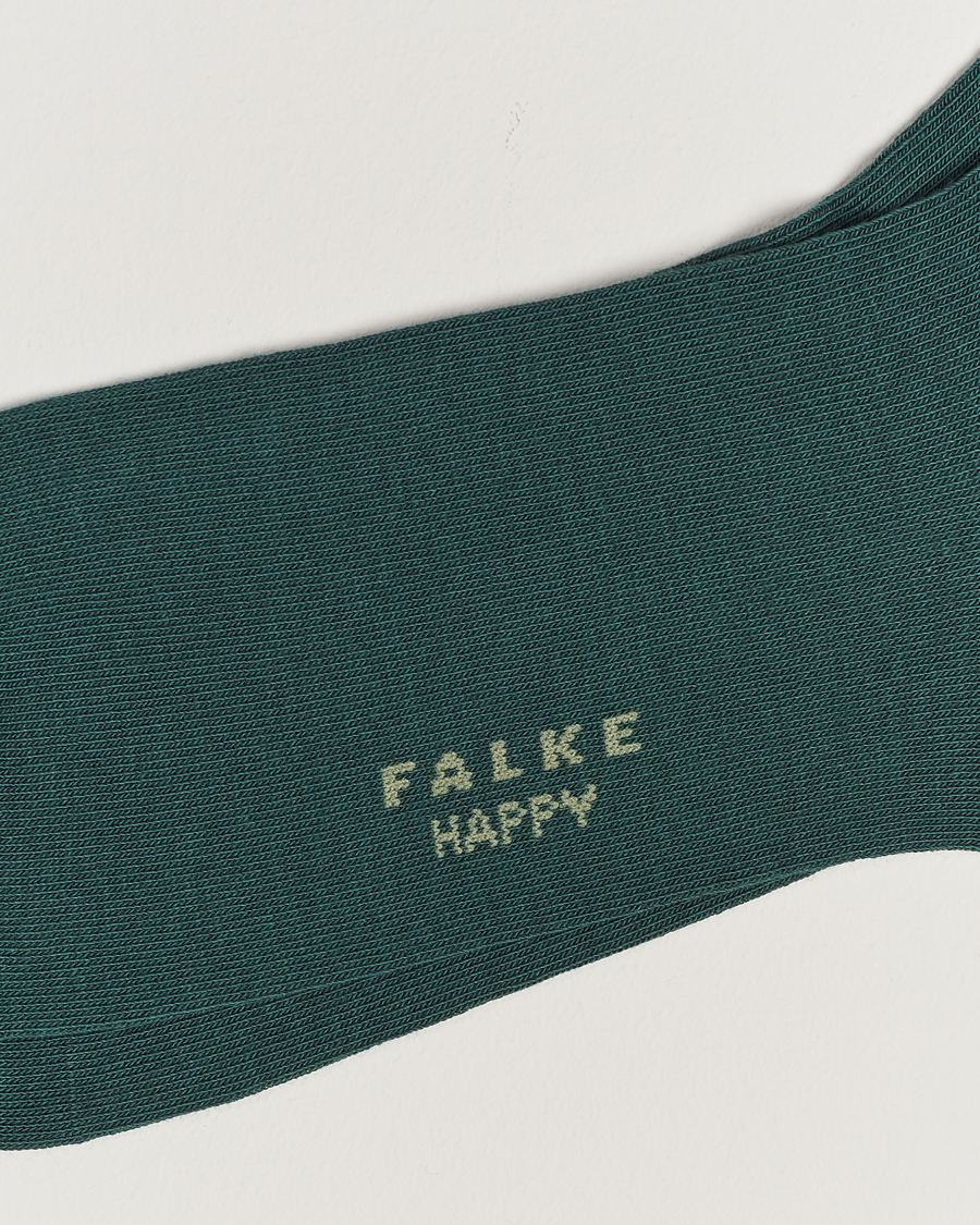 Herren | Unterwäsche | Falke | Happy 2-Pack Cotton Socks Hunter Green