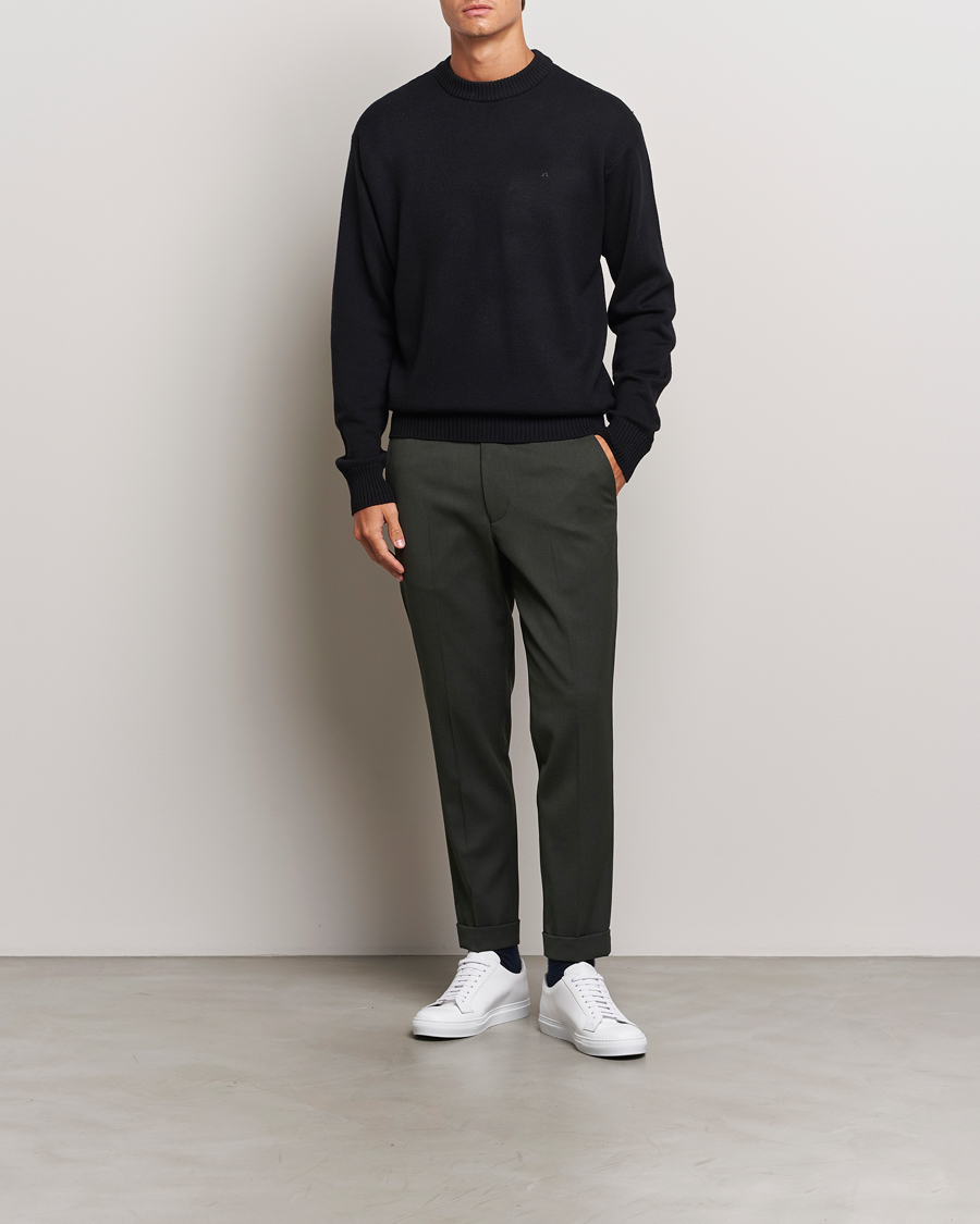 Herren | Hosen | Filippa K | Terry Wool Trousers Green Melange