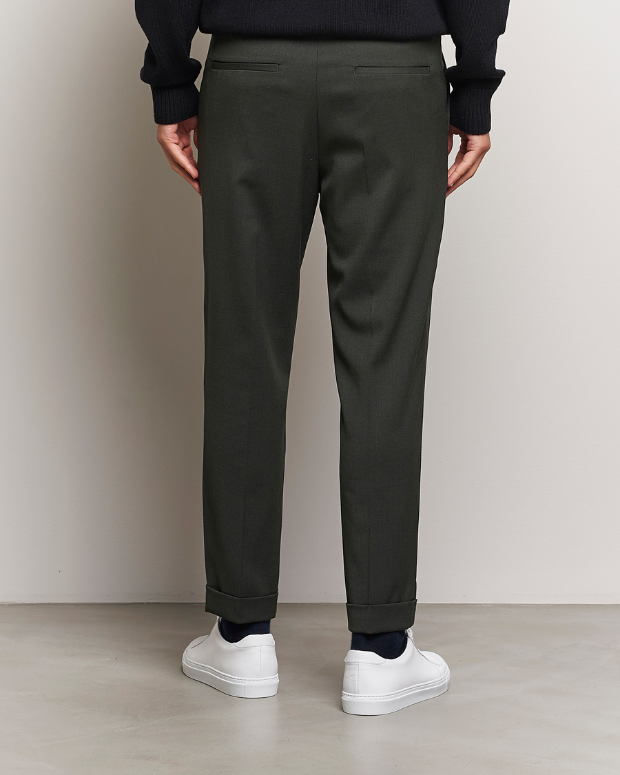 Herren | Hosen | Filippa K | Terry Wool Trousers Green Melange