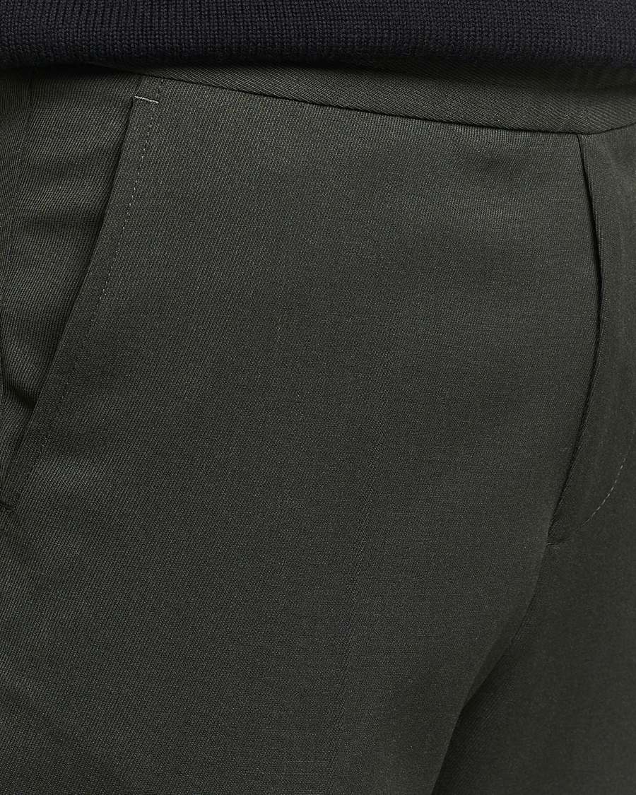Herren | Hosen | Filippa K | Terry Wool Trousers Green Melange