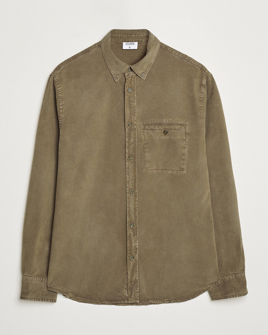 Herren | Hemden | Filippa K | Zachary Lyocell Shirt Dark Sage