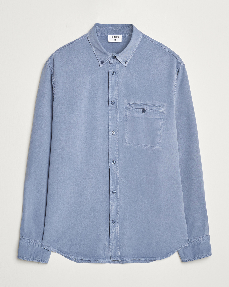 Herren | Hemden | Filippa K | Zachary Lyocell Shirt Grey Blue