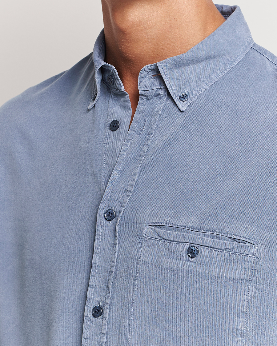 Herren | Hemden | Filippa K | Zachary Lyocell Shirt Grey Blue