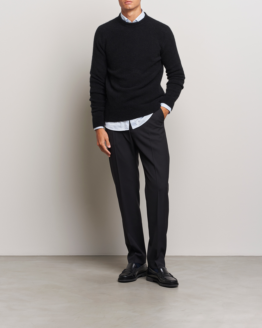 Herren | Pullover | Filippa K | Yak Knitted Sweater Black