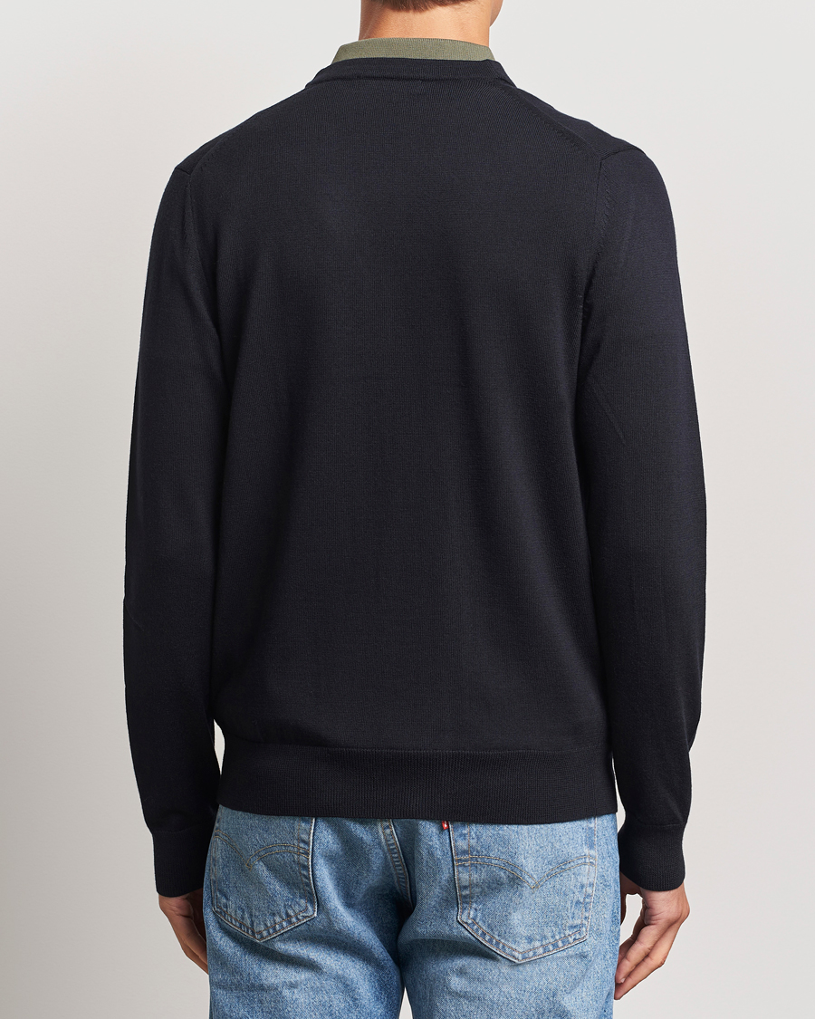 Herren | Pullover | Fred Perry | Knitted Cardigan Navy
