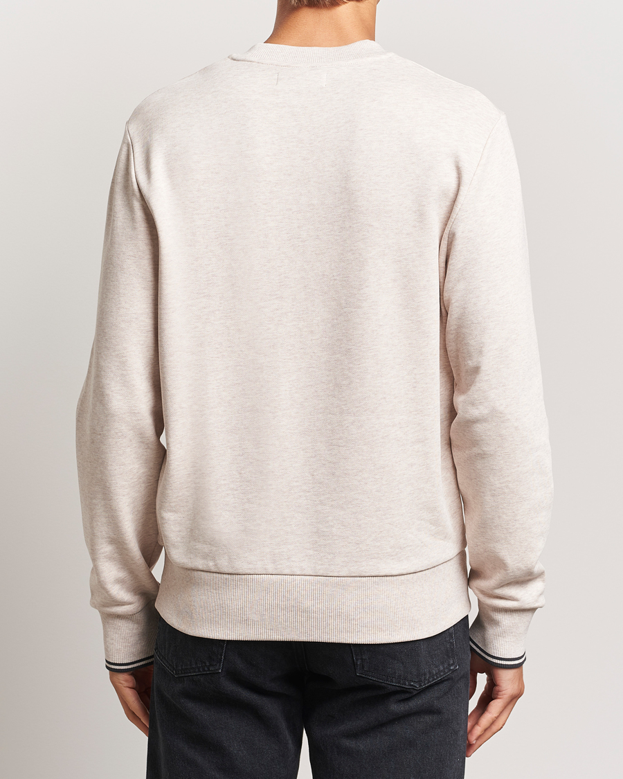 Herren | Pullover | Fred Perry | Crew Neck Sweatshirt Oatmeal Melange