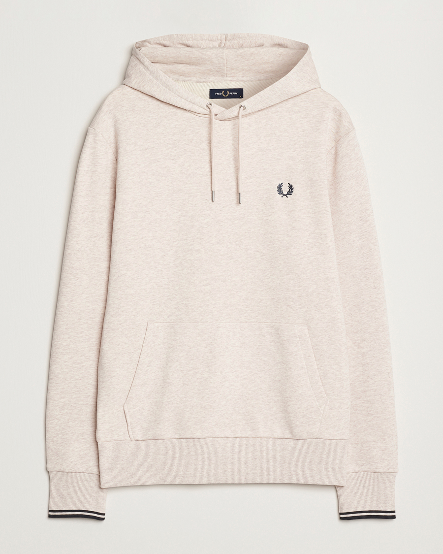 Herren | Pullover | Fred Perry | Tipped Hoodie Oatmeal Melange