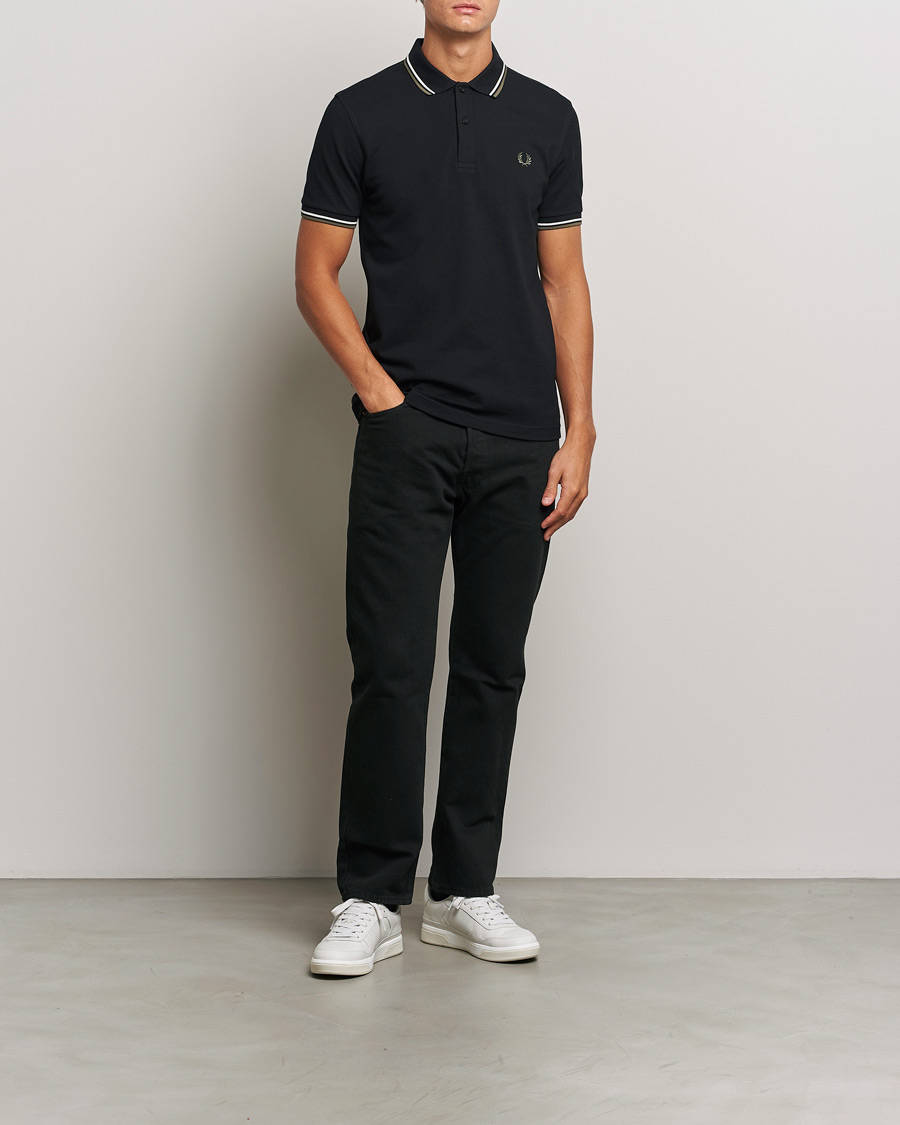 Herren | Poloshirts | Fred Perry | Twin Tipped Shirt Black