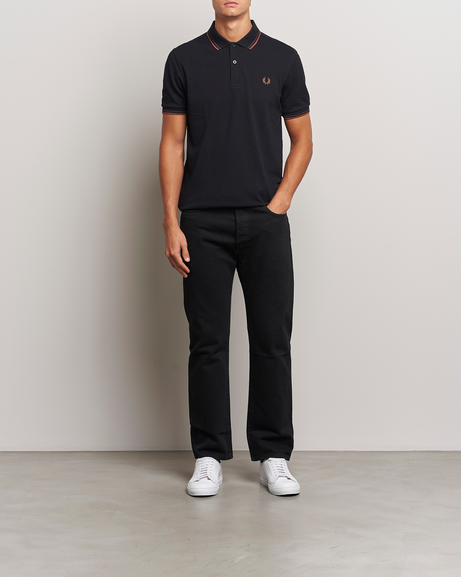 Herren | Poloshirts | Fred Perry | Twin Tipped Shirt Black