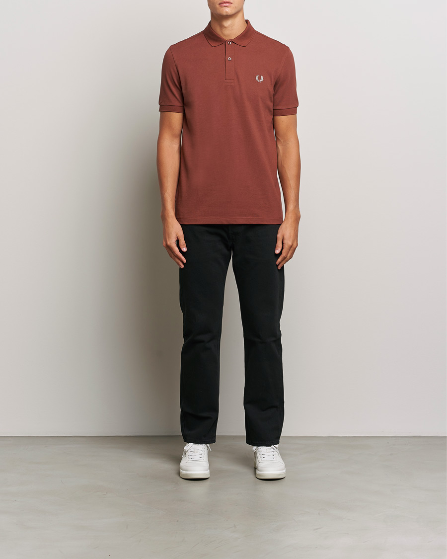 Herren | Poloshirts | Fred Perry | Plain Polo Shirt Whiskey Brown
