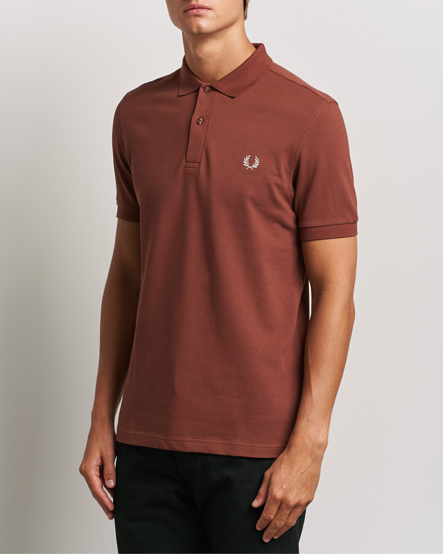 Herren | Poloshirts | Fred Perry | Plain Polo Shirt Whiskey Brown