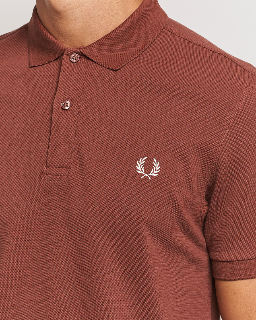 Herren | Poloshirts | Fred Perry | Plain Polo Shirt Whiskey Brown