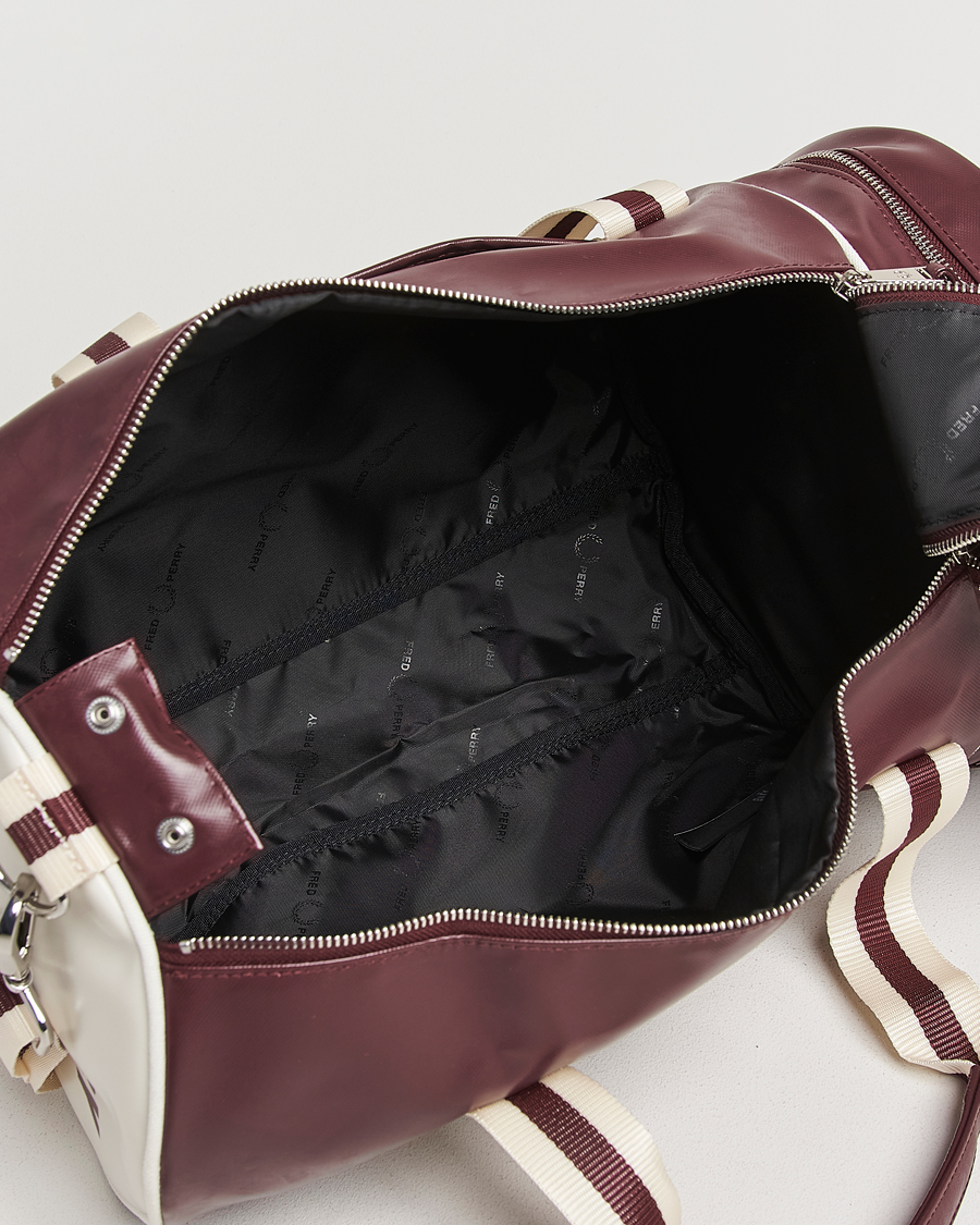Oxblood leather barrel bag hotsell