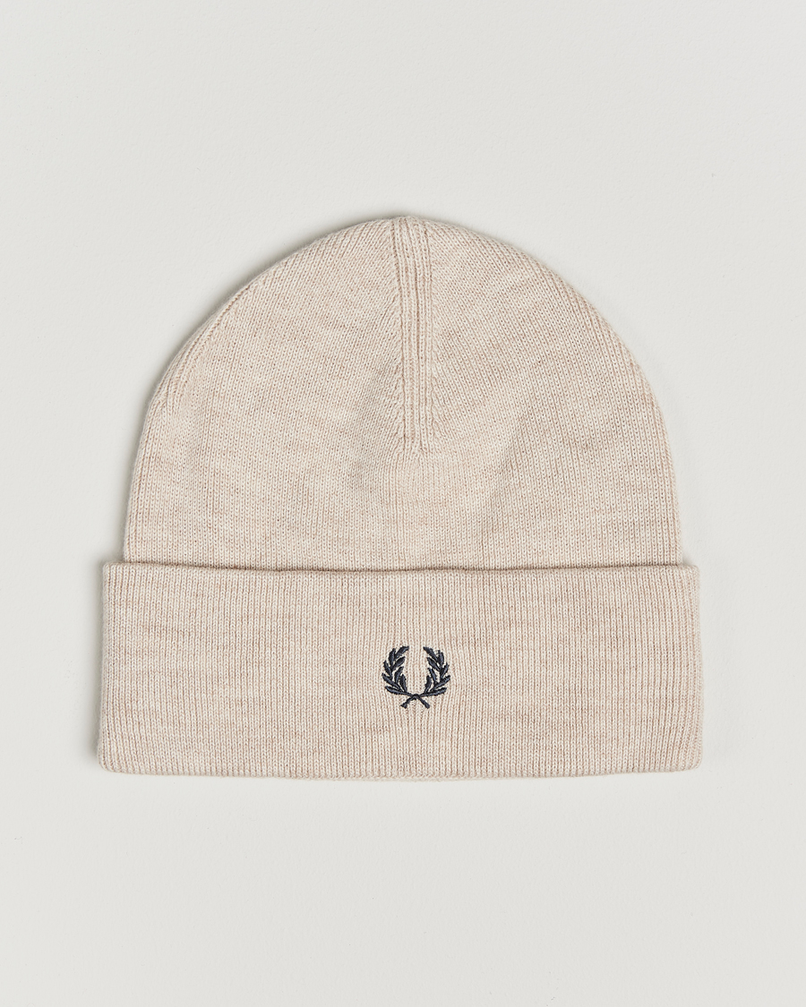 Herren | Fred Perry Merino Wool Beanie Porriged Marl | Fred Perry | Merino Wool Beanie Porriged Marl