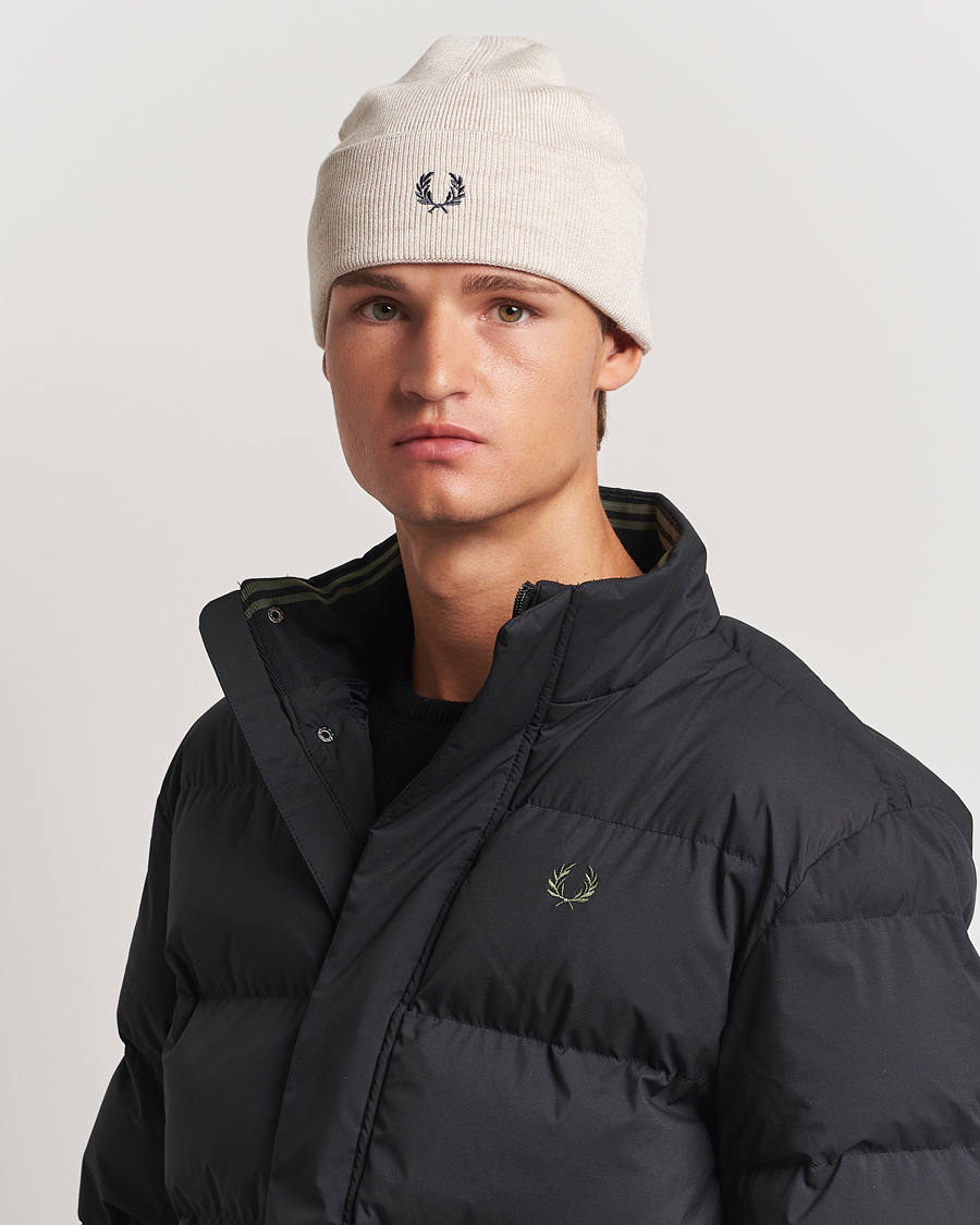 Herren | Fred Perry Merino Wool Beanie Porriged Marl | Fred Perry | Merino Wool Beanie Porriged Marl