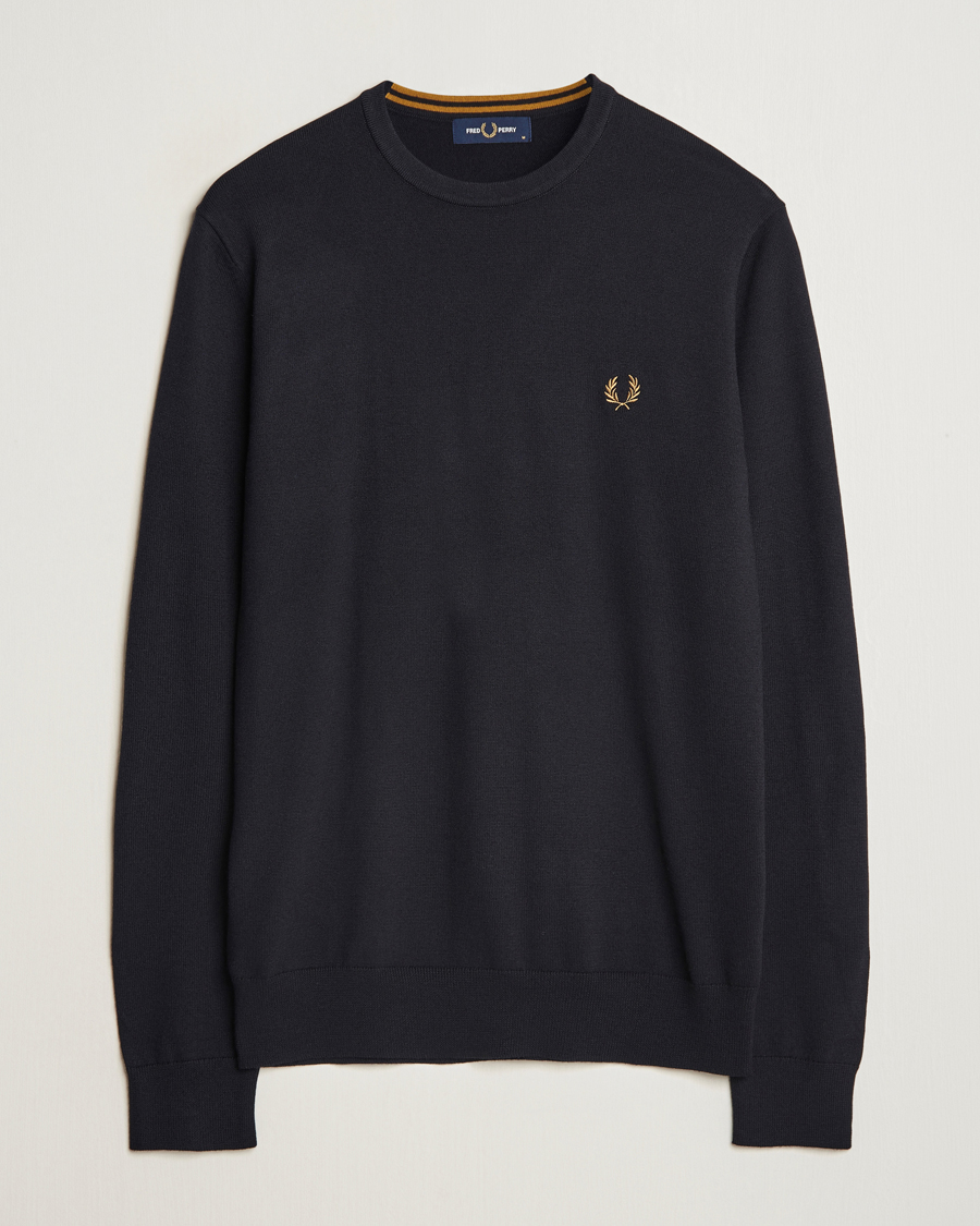 Herren | Pullover | Fred Perry | Classic Crew Neck Jumper Navy