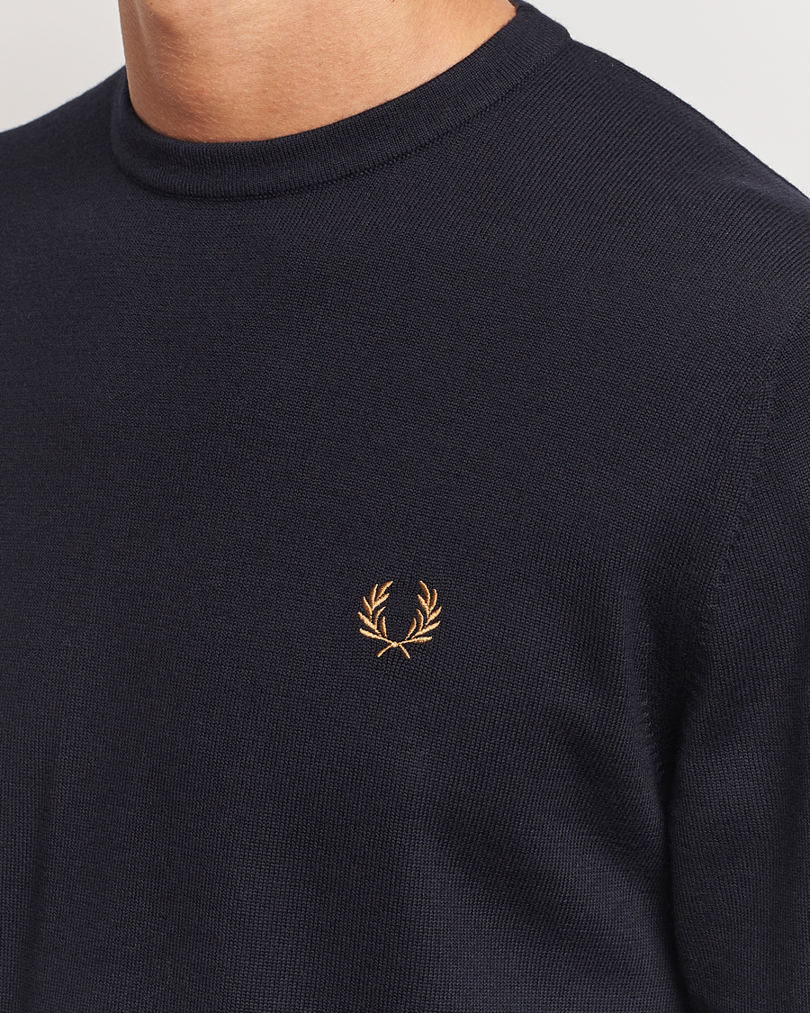 Herren | Pullover | Fred Perry | Classic Crew Neck Jumper Navy