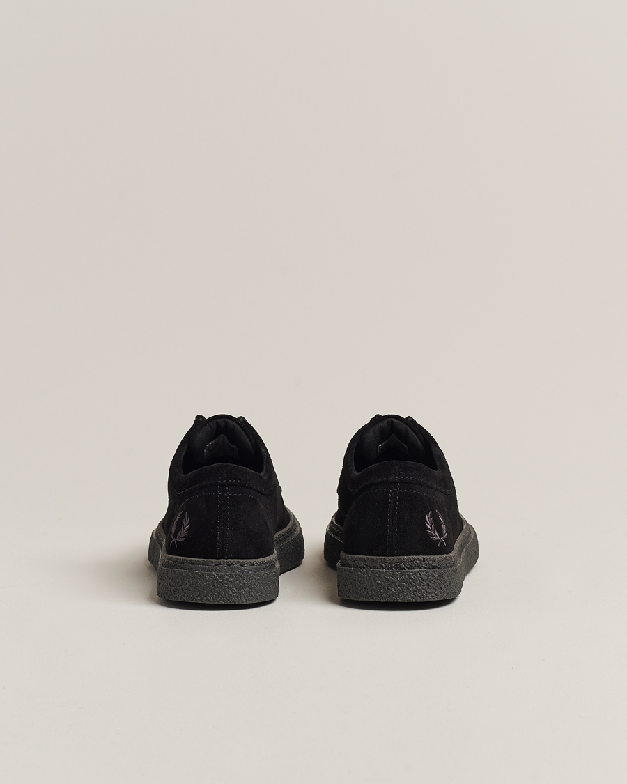 Herren | Derby | Fred Perry | Dawson Low Suede Shoe Black