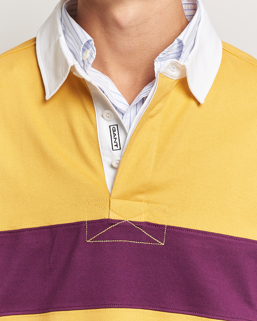 Herren | Pullover | GANT | Block Stripe Heavy Rugger Faded Sunset
