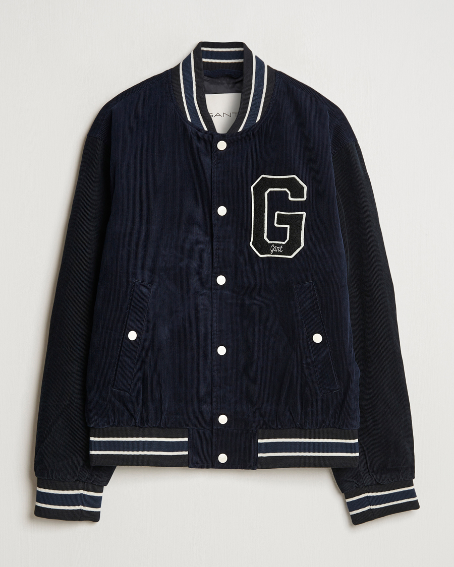 Herren | Jacken | GANT | Cord Varsity Jacket Evening Blue