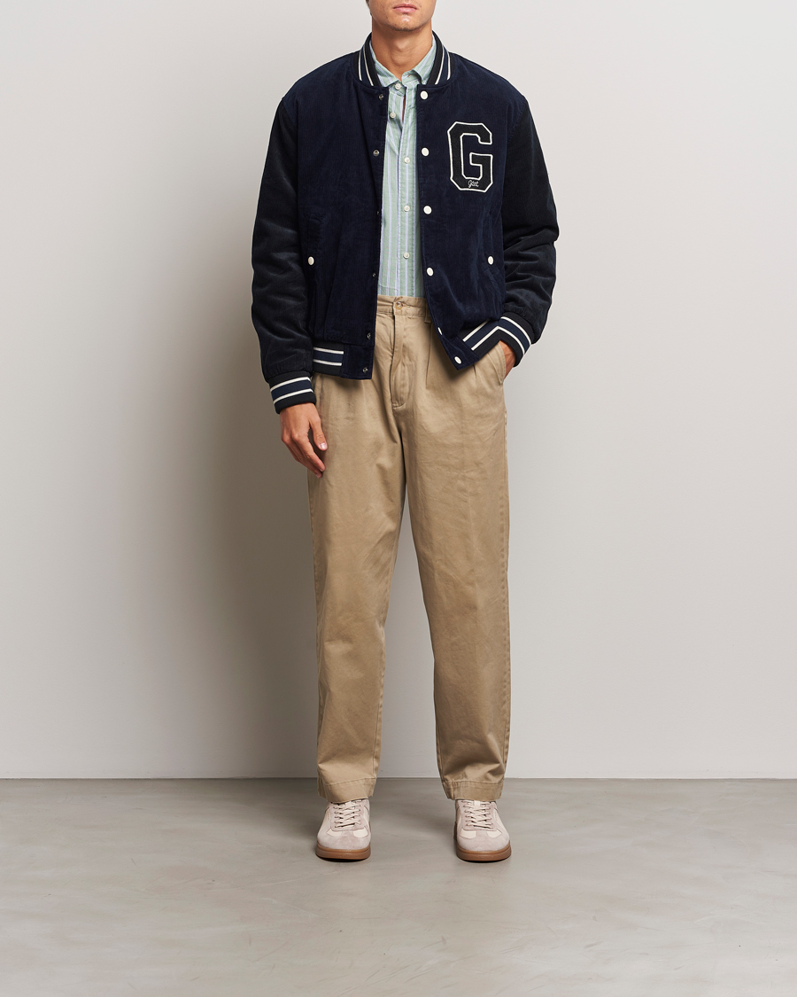 Herren | Jacken | GANT | Cord Varsity Jacket Evening Blue