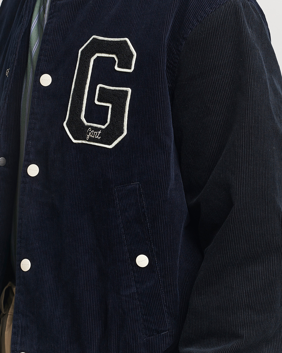 Herren | Jacken | GANT | Cord Varsity Jacket Evening Blue