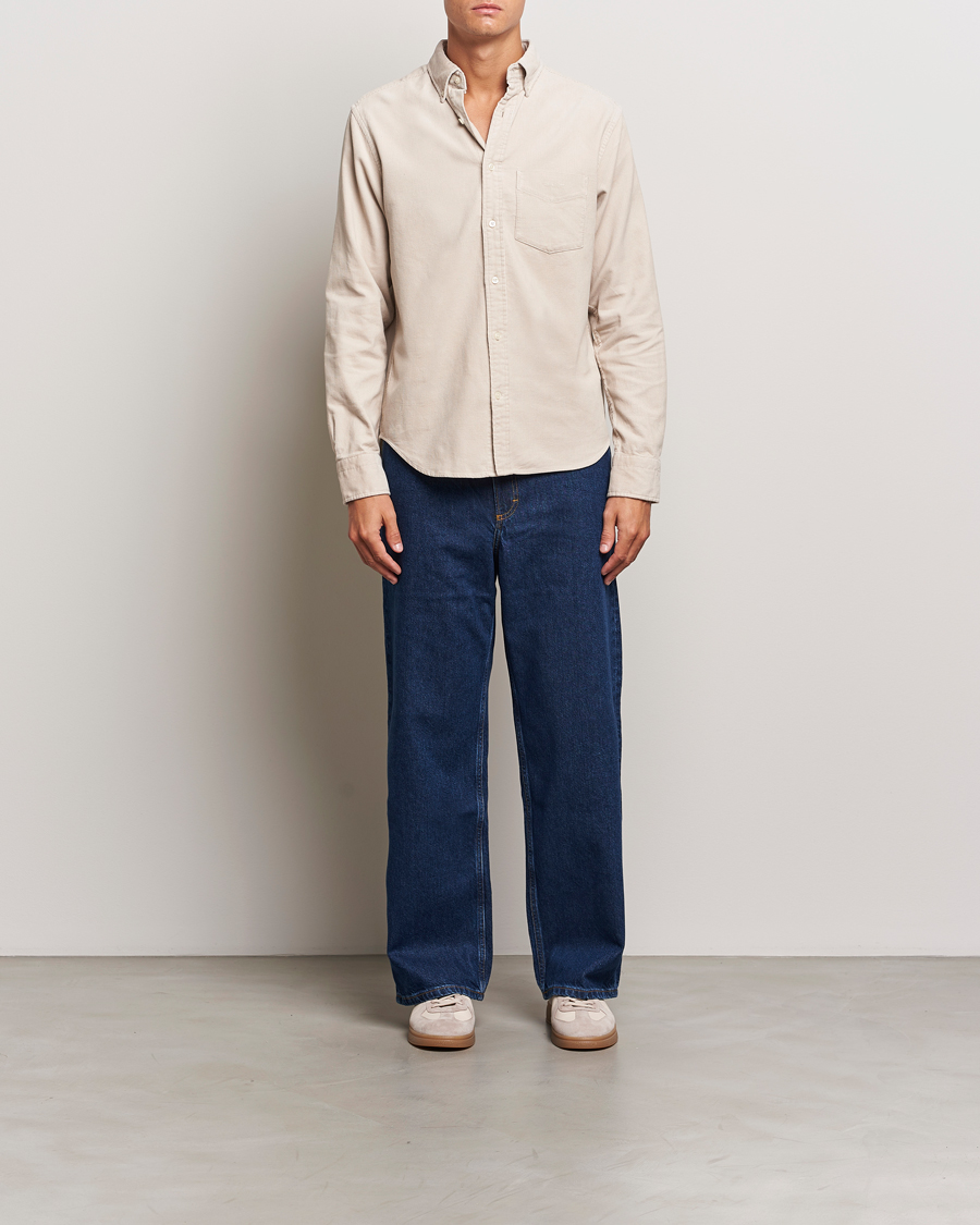 Herren | Hemden | Gant | Regular Fit Corduroy Shirt Putty