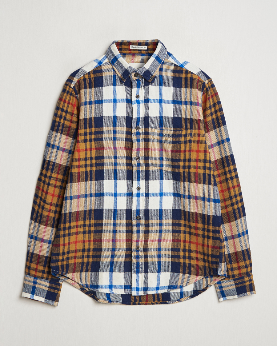 Herren | Hemden | Gant | Twill Checked Shirt Beige