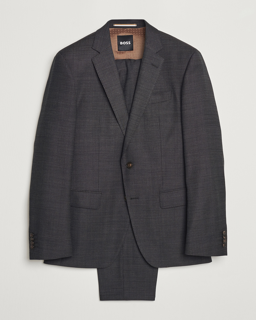 Herren | BOSS BLACK Huge Wool Suit Open Green | BOSS BLACK | Huge Wool Suit Open Green