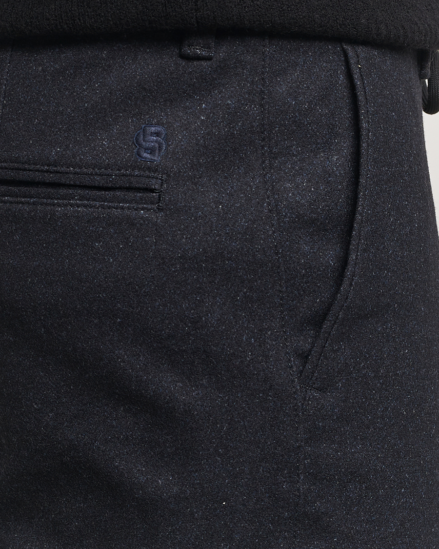 Herren | Hosen | BOSS BLACK | Kane Brushed Drawstring Trousers Dark Blue