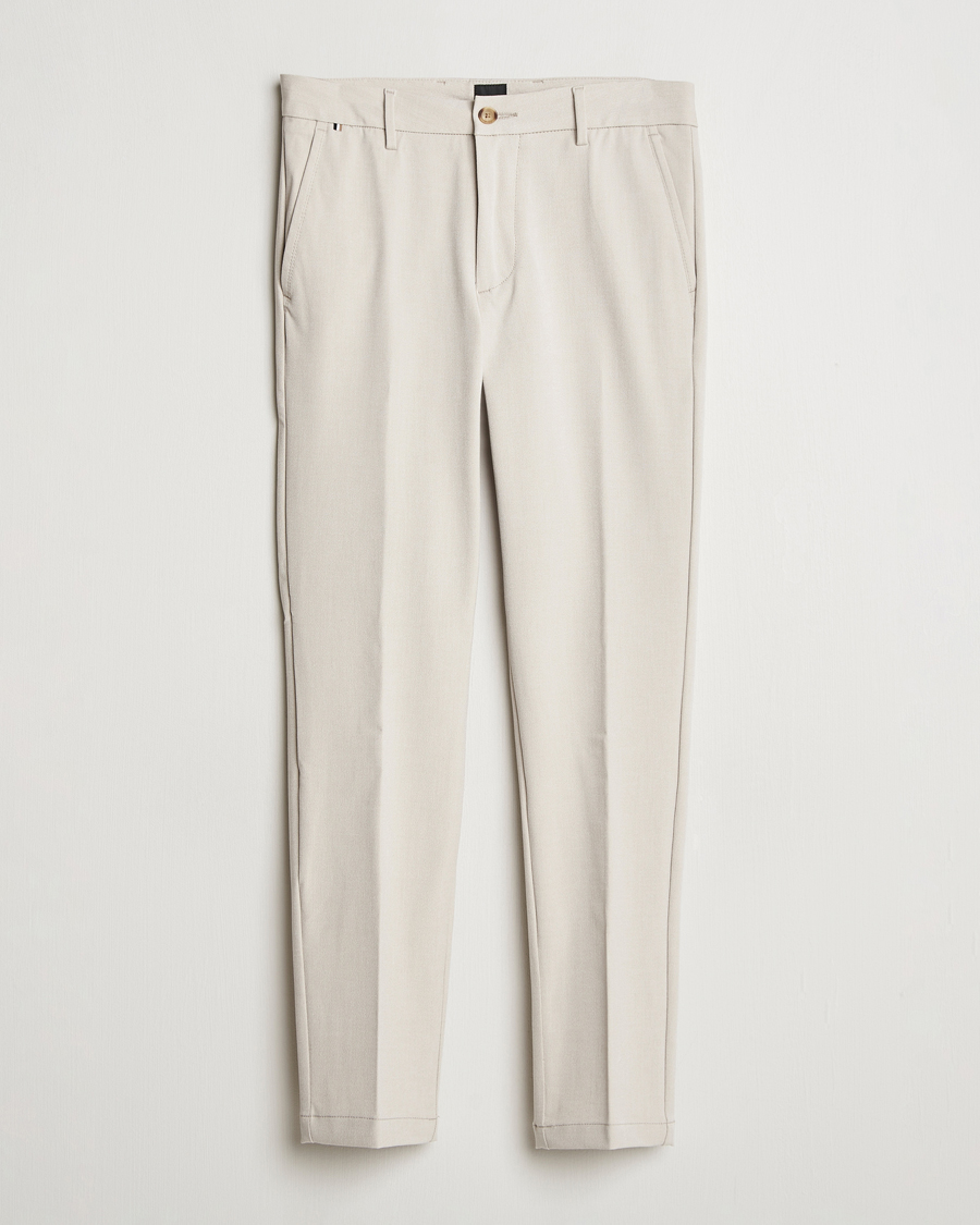 Herren | Hosen | BOSS BLACK | Kaiton Structured Chinos Light Beige