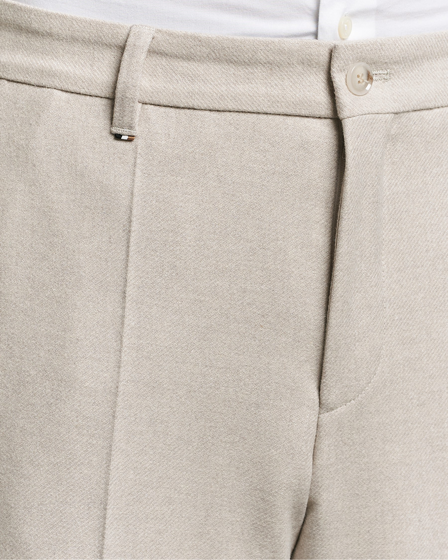 Herren | Hosen | BOSS BLACK | Perin Wool Trousers Open White