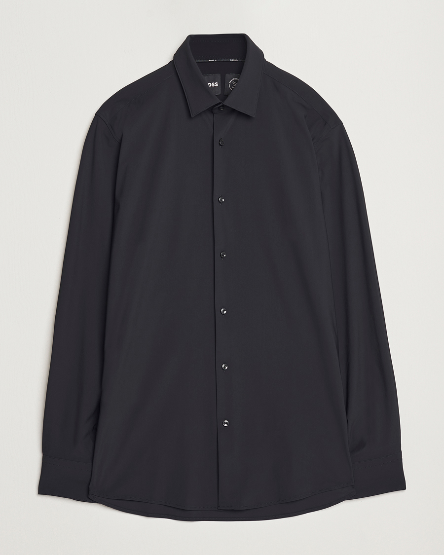 Herren | Hemden | BOSS BLACK | Hank 4-Way Stretch Shirt Black