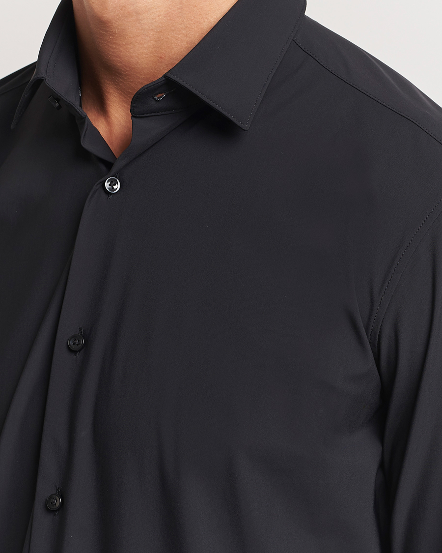 Herren | Hemden | BOSS BLACK | Hank 4-Way Stretch Shirt Black