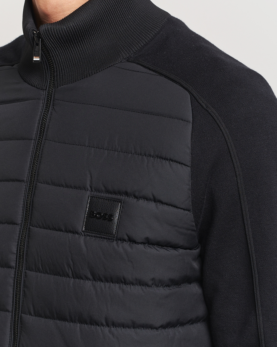 Herren | Jacken | BOSS BLACK | Esfero Hybrid Full Zip Black