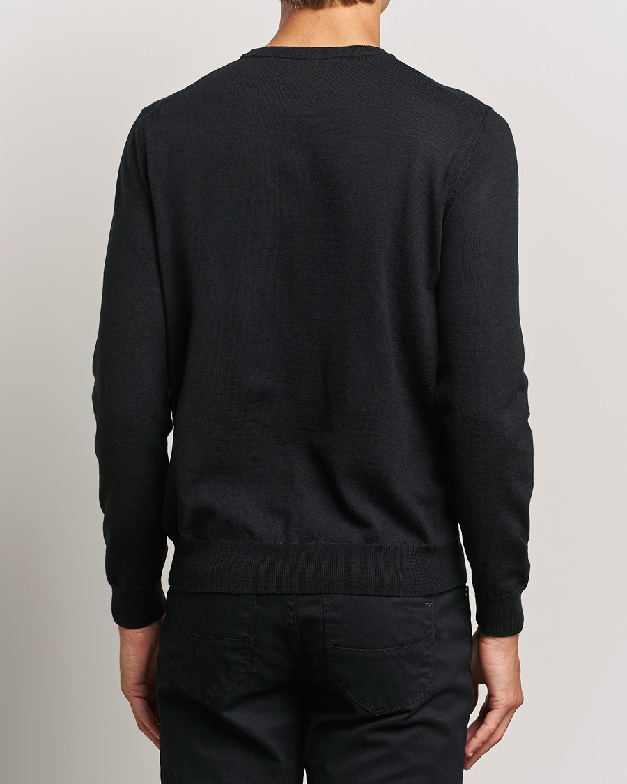 Herren | Pullover | BOSS BLACK | Botto Merino Knitted Pullover Black