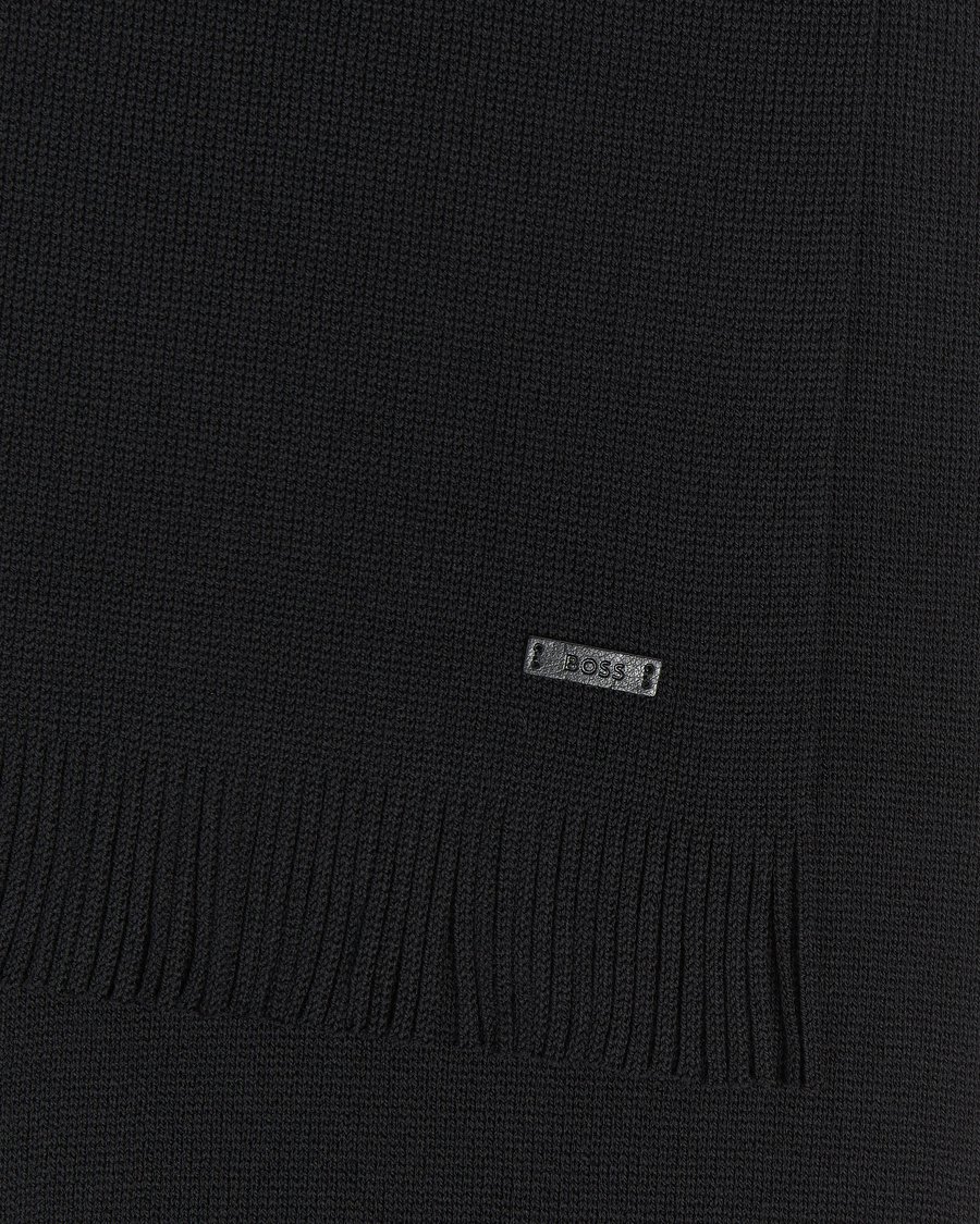 Herren | BOSS BLACK Albas Wool Scarf Black | BOSS BLACK | Albas Wool Scarf Black