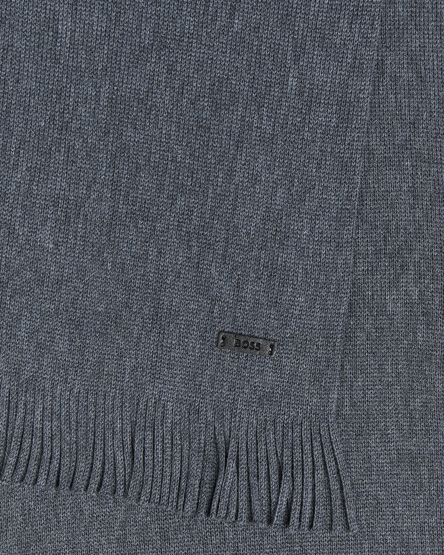 Herren | BOSS BLACK Albas Wool Scarf Medium Grey | BOSS BLACK | Albas Wool Scarf Medium Grey