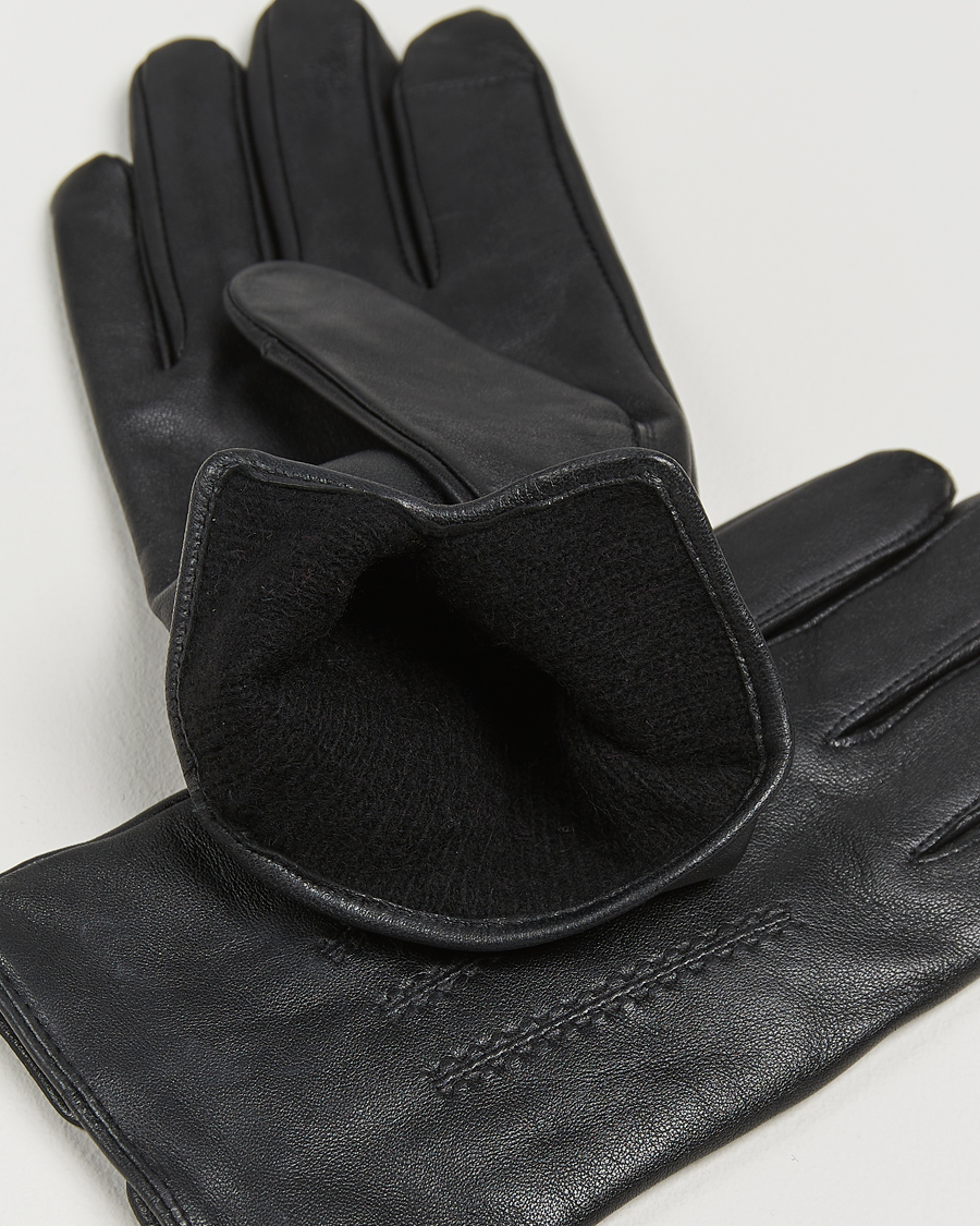 Herren | BOSS BLACK Hainz Leather Gloves Black | BOSS BLACK | Hainz Leather Gloves Black