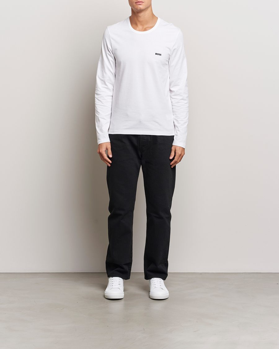 Herren | T-Shirts | BOSS BLACK | 3-Pack Long Sleeve T-Shirt White/Navy/Black