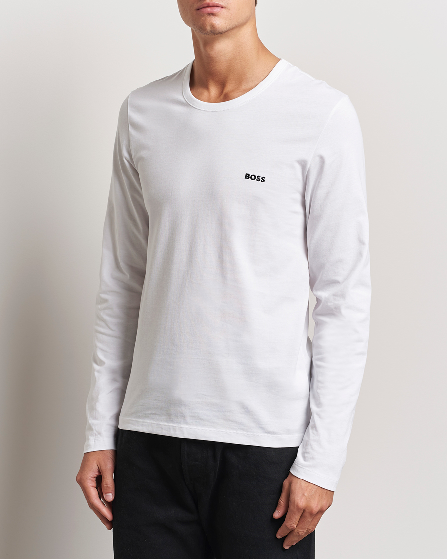 Herren | T-Shirts | BOSS BLACK | 3-Pack Long Sleeve T-Shirt White/Navy/Black