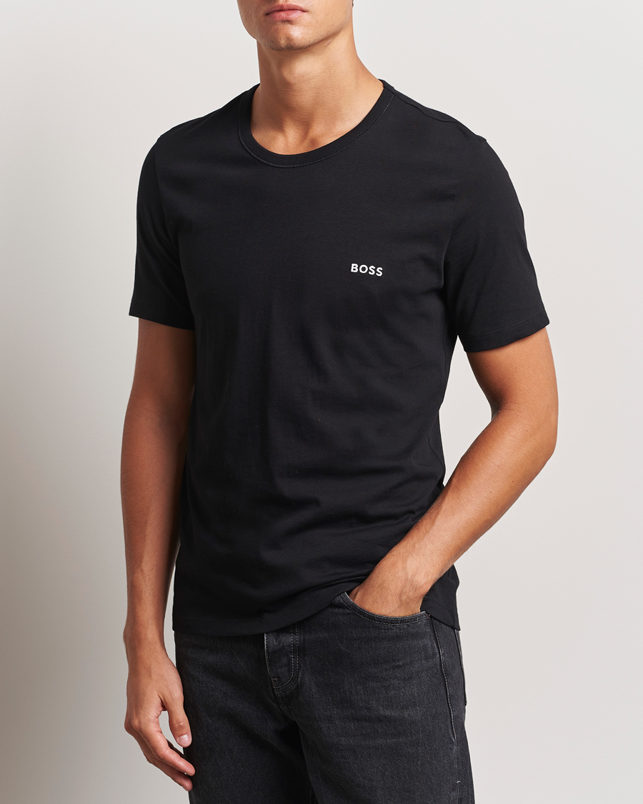Herren | T-Shirts | BOSS BLACK | 3-Pack Crew Neck T-Shirt Beige/Black/Green