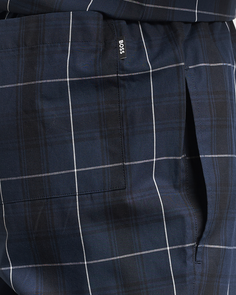 Herren | BOSS BLACK Urban Checked Pyjama Set Dark Blue | BOSS BLACK | Urban Checked Pyjama Set Dark Blue