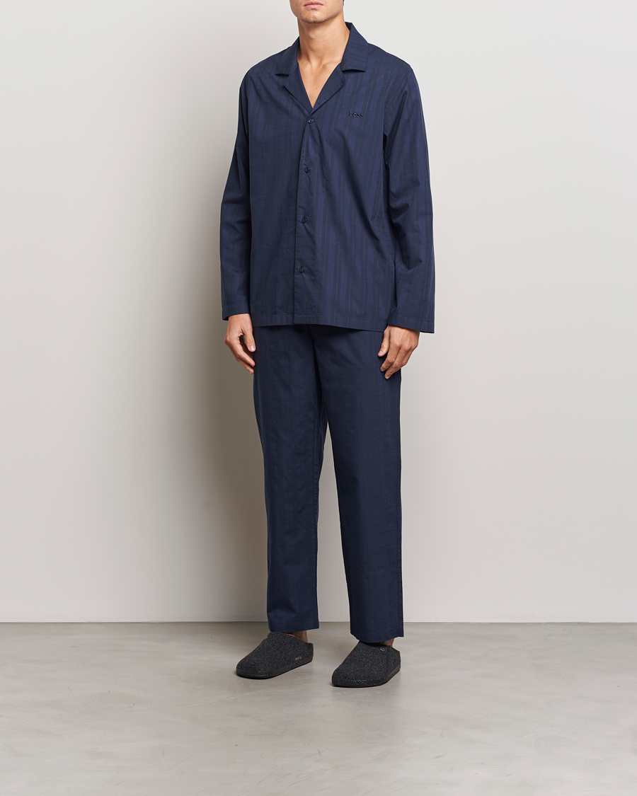 Herren | BOSS BLACK Premium Pyjama Set Dark Blue | BOSS BLACK | Premium Pyjama Set Dark Blue