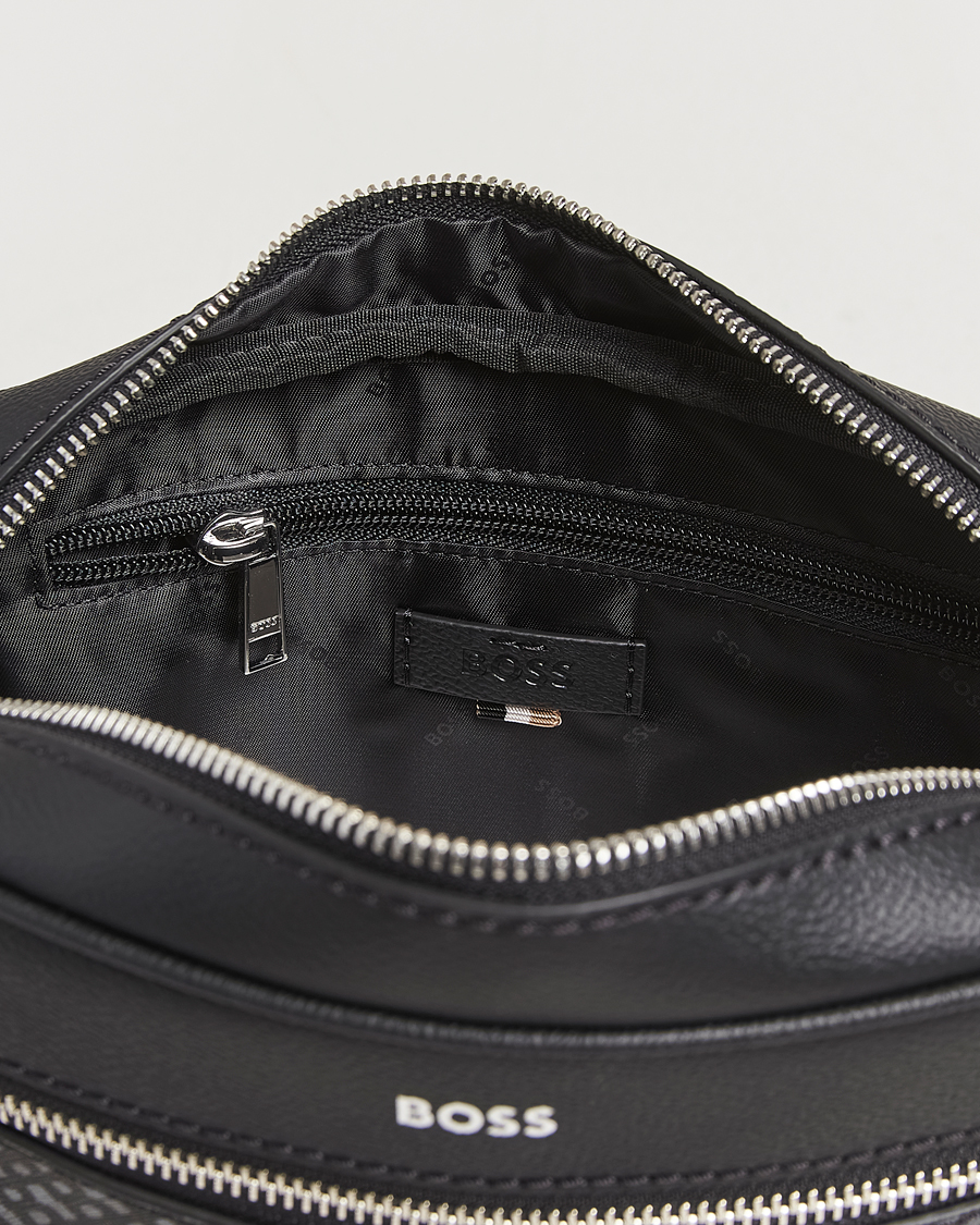 Herren | BOSS BLACK Zair Monogram Washbag Black | BOSS BLACK | Zair Monogram Washbag Black