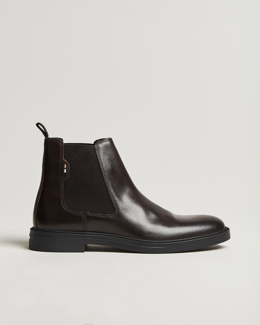 Herren | BOSS BLACK Calev Leather Chelsea Boot Dark Brown | BOSS BLACK | Calev Leather Chelsea Boot Dark Brown