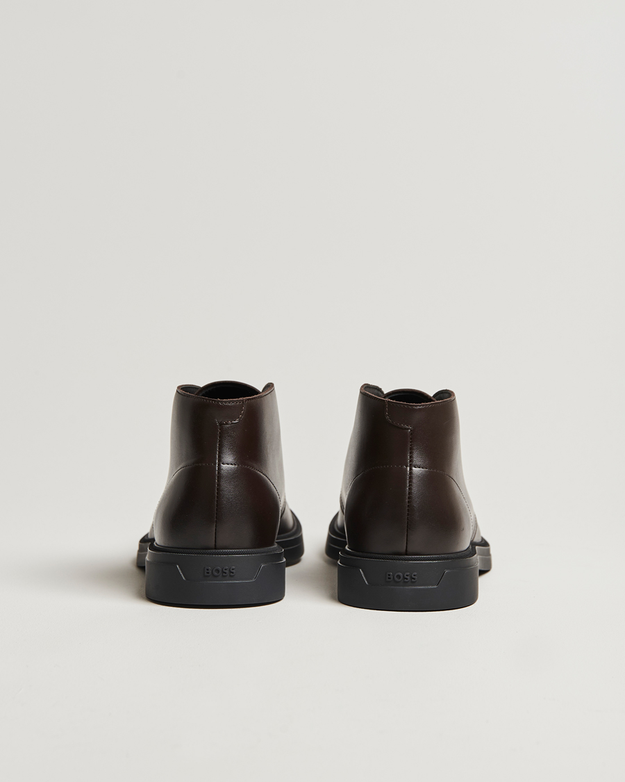 Herren | BOSS BLACK Calev Leather Chukka Boot Dark Brown | BOSS BLACK | Calev Leather Chukka Boot Dark Brown