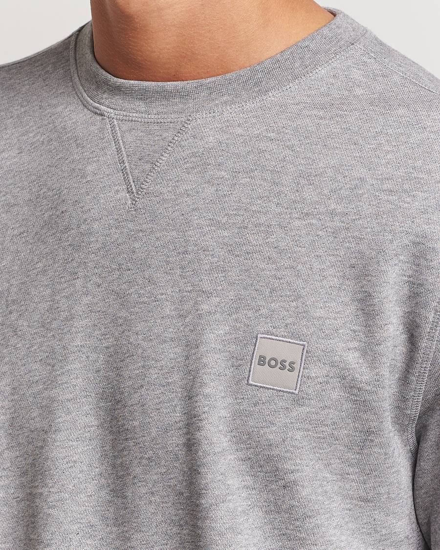 Herren | Pullover | BOSS ORANGE | Westart Logo Sweatshirt Light Grey